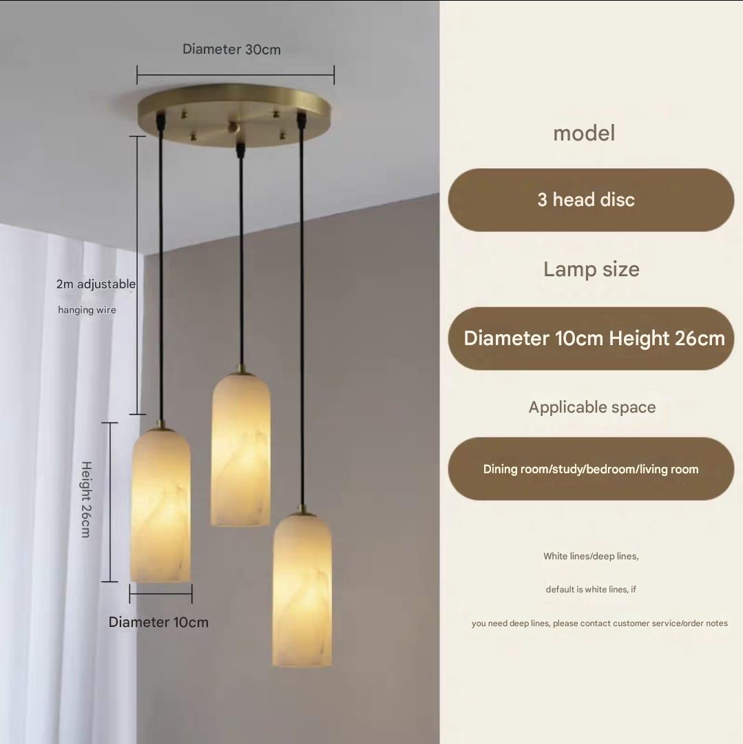 Spanish Natural Marble Pendant Ceiling Light