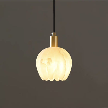 Copper Wall Mounted Marble Pendant Light Fixture