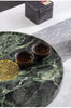 Round Stone Gongfu Tea Tray with Drain