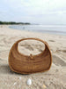 Handwoven Wicker Rattan Crescent Moon Bag