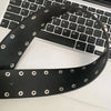 Wide faux leather belt for women jeans