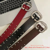 Wide faux leather belt for women jeans