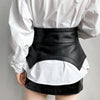 Women’s Leather Corset Waist Belt with Tie Front