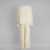 Floral cotton lounge pajama set women