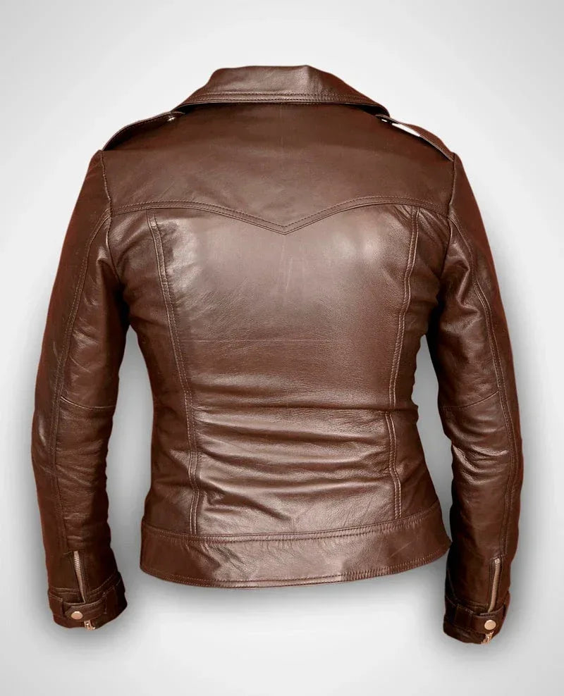 Genuine Leather Women's Biker Jacket