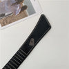 Wide faux leather belt with metal buckle for women