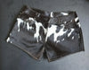 Women Cowhide Shorts Mini Hair On Hide Leather
