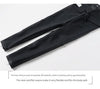 Women's Skinny Sheepskin Leather Pants with Zippers