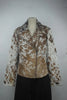Women’s Cowhide Jacket with Brown and White Hair-On Hide