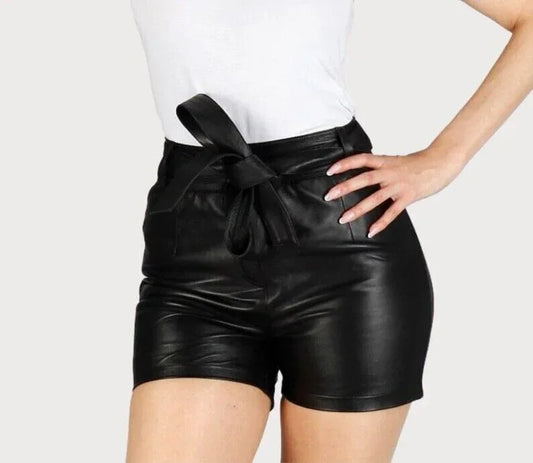 Ladies Genuine Leather Shorts For Women