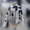 Women’s Hair-On Cowhide Jacket with Black and White Hide