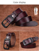 Women's Genuine Cowhide Leather Belt with Black Buckle 5 105 cm