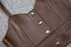 Women’s Genuine Leather Cropped Camisole Top