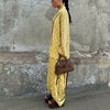 Yellow daisy print commuter co ord set