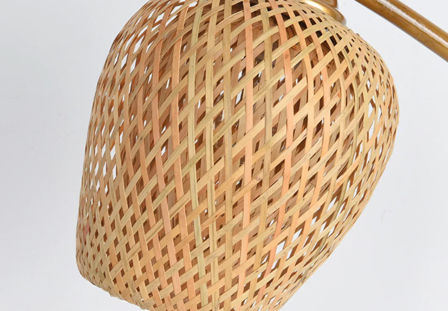 Bamboo Rattan Nordic Table Lamp With Woven Shade