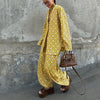 Yellow daisy print commuter co ord set