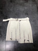 Women’s Asymmetrical Leather Mini Skirt with Zippers 2 S