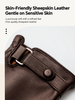 Men’s Sheepskin Leather Gloves for Warm Touchscreen Driving