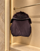 Women's Short Down Jacket with Detachable Raccoon Fur Collar