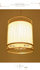 Modern bamboo weaving cylinder chandelier