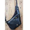 Medieval underarm leather holster harness wallet bag