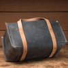 Leather firewood carrier log holders