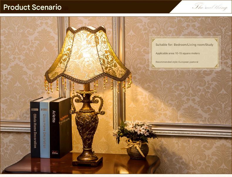 Scandinavian retro table lamp for bedroom