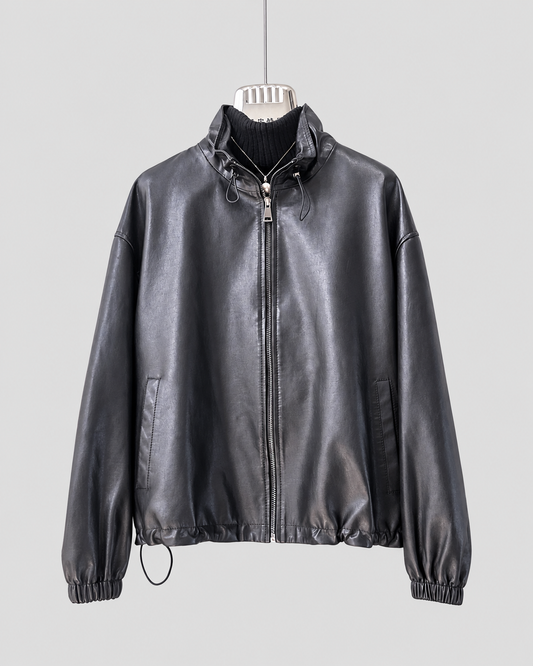 Women’s Leather Jacket Genuine Sheepskin Lightweight Relaxed Short Style