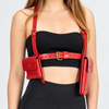 Shoulder Holster Bag with Dual Pouches and Adjustable Harness