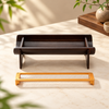 Bamboo Incense Stick Holder with Removable Metal Mesh Ash Tray