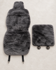Genuine Sheepskin Car Seat Cover with Soft Tan Wool