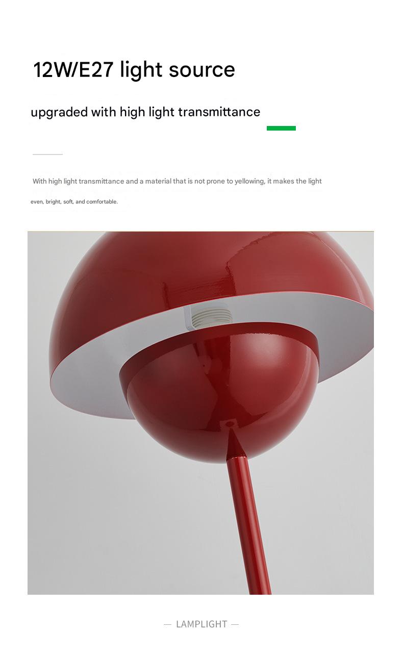 Contemporary scandinavian mushroom floor lamp