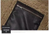 real shearling trench coat men's aviator