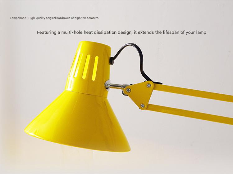 American adjustable iron floor work lamp