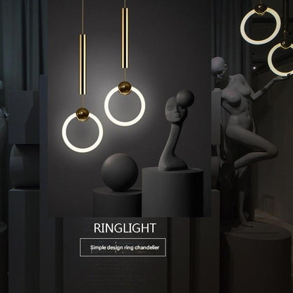 Nordic Postmodern Ring Chandelier Ceiling Lamp for Modern Interiors