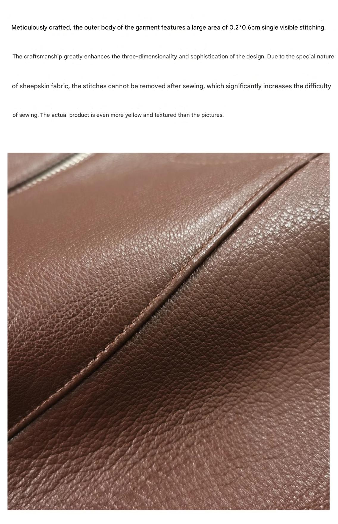 Petite slimfit leather blazer jacket