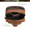 Genuine cowhide brown chest sling crossbody bag