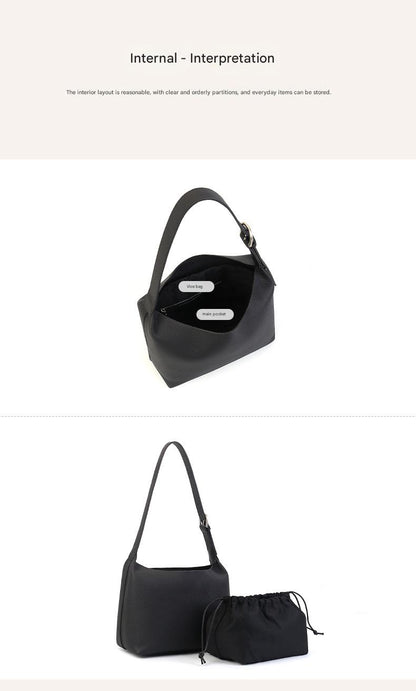 Women’s Top-Grain Leather French Hobo Shoulder Bag