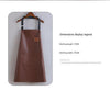 faux leather apron waterproof kitchen work wear