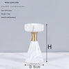 Luxury Marble Candlestick Holder with Gold Accent