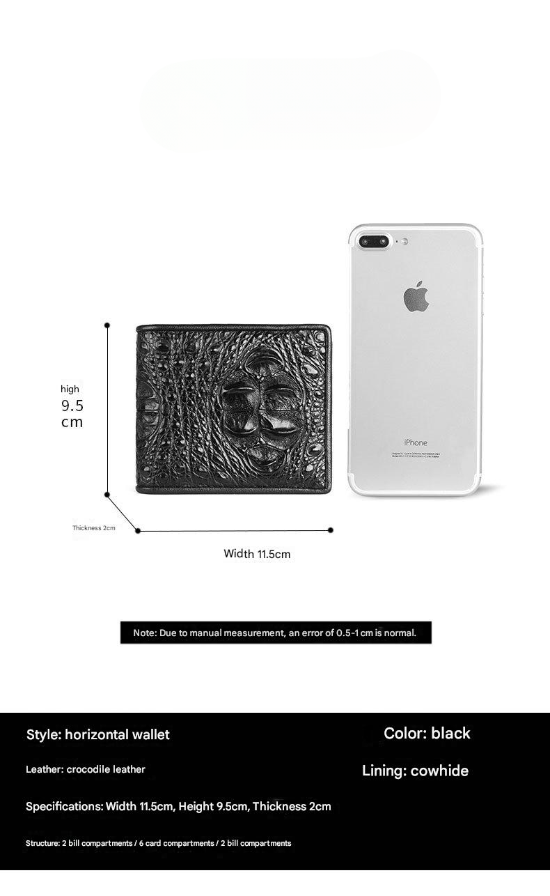 Men’s Genuine Crocodile Leather Wallet