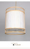 Modern bamboo weaving cylinder chandelier