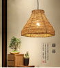 Bamboo woven pendant ceiling light shade