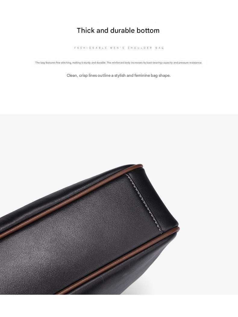 Leather Business Travel Shoulder Bag