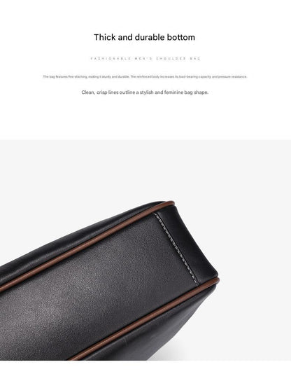 Leather Business Travel Shoulder Bag