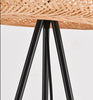 Boho Rattan Standing Floor Lamp for Living Room