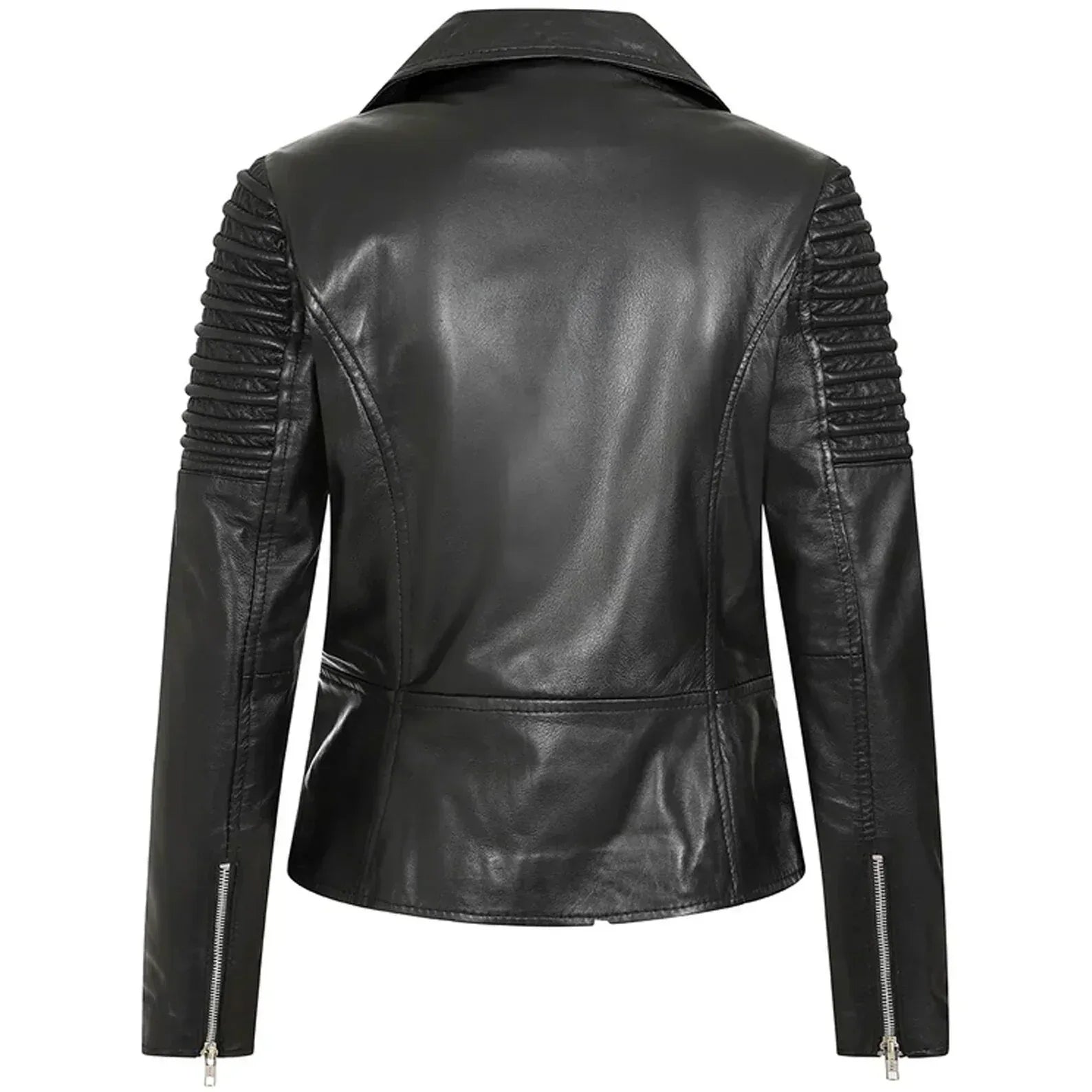 Women Leather Moto Jacket Biker Jacket
