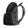 black cowhide backpack leather diaper travel bag