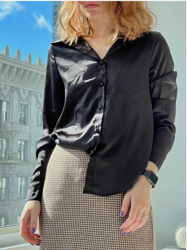 womens long sleeve button down shirts