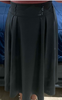 Pleated Flare Skirt Long With Buttons